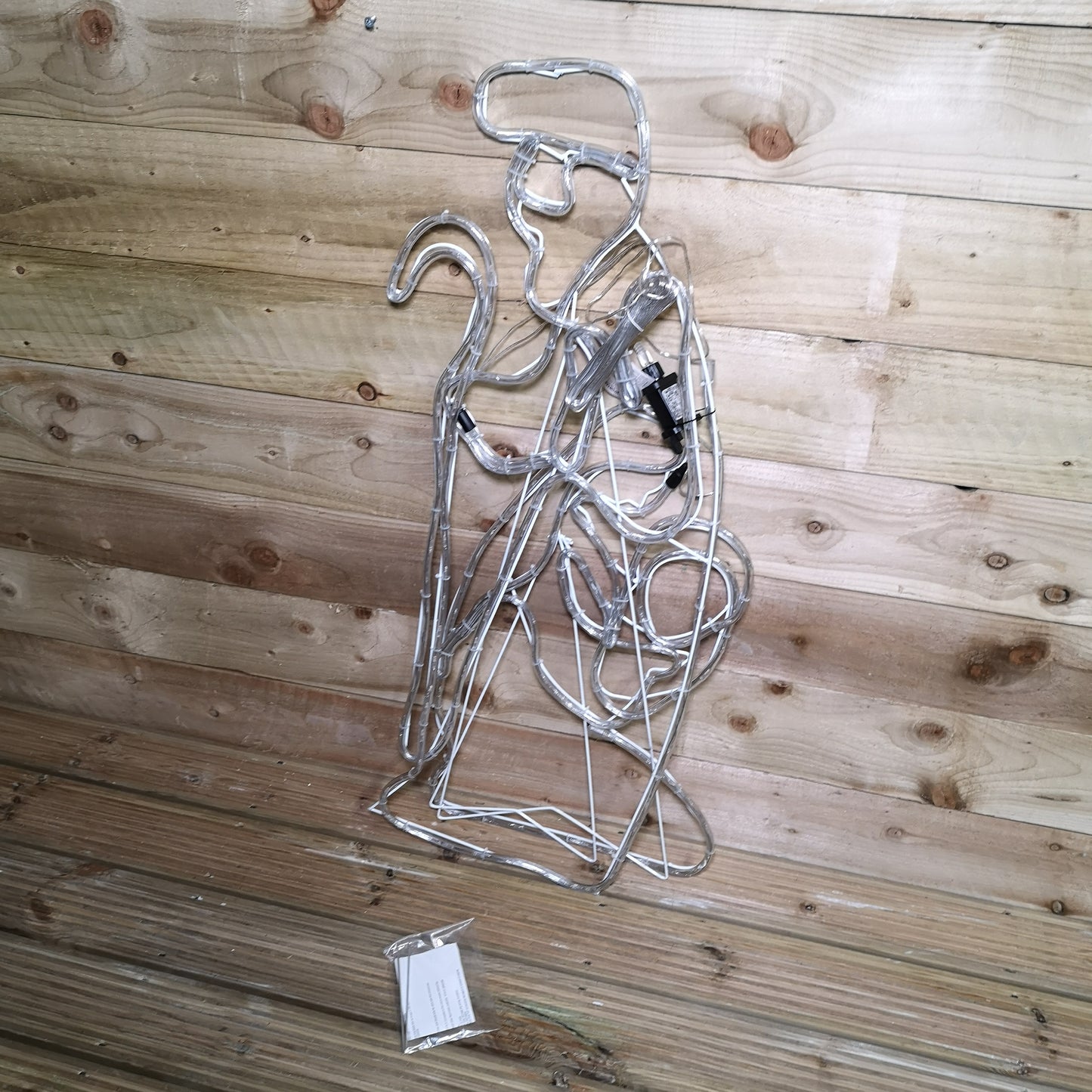 1m Premier Nativity Scene Multicoloured LED Rope Light Silhouette Outdoor Christmas Decoration