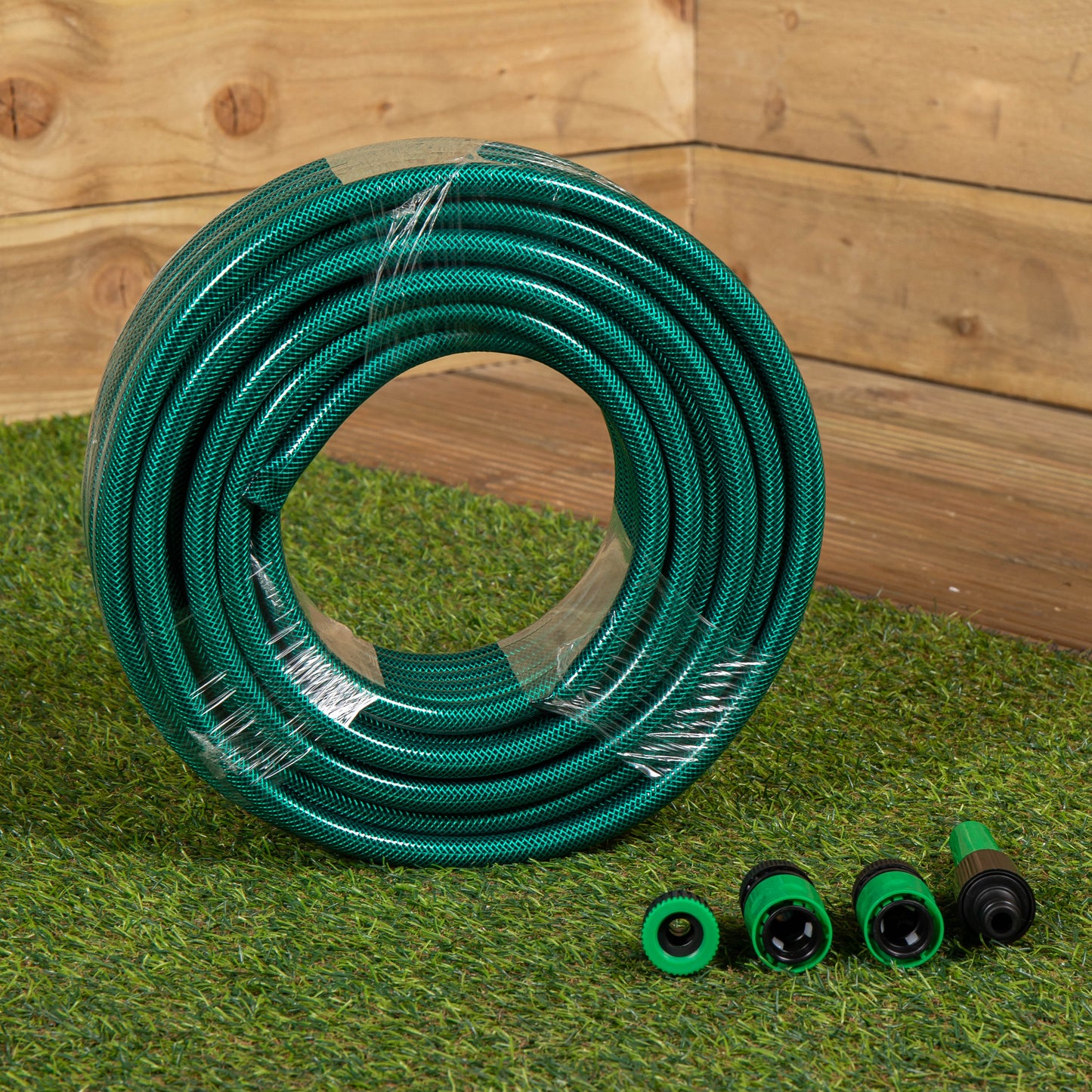 30m Reinforced Kink Resistant Garden Hose Pipe with Connectors