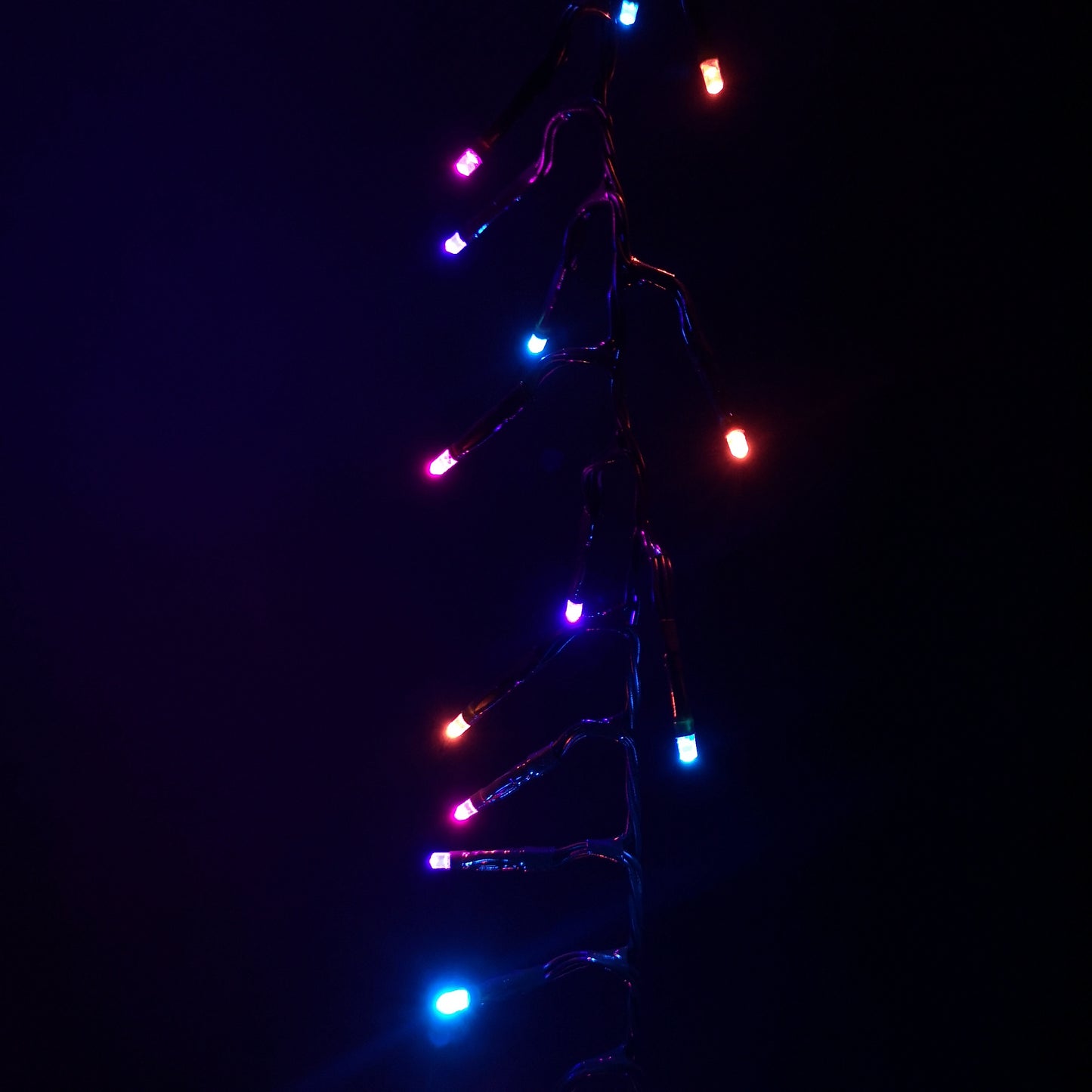 18.5m 1440 LED Christmas Cluster Multi-Action String Lights with Timer in Rainbow