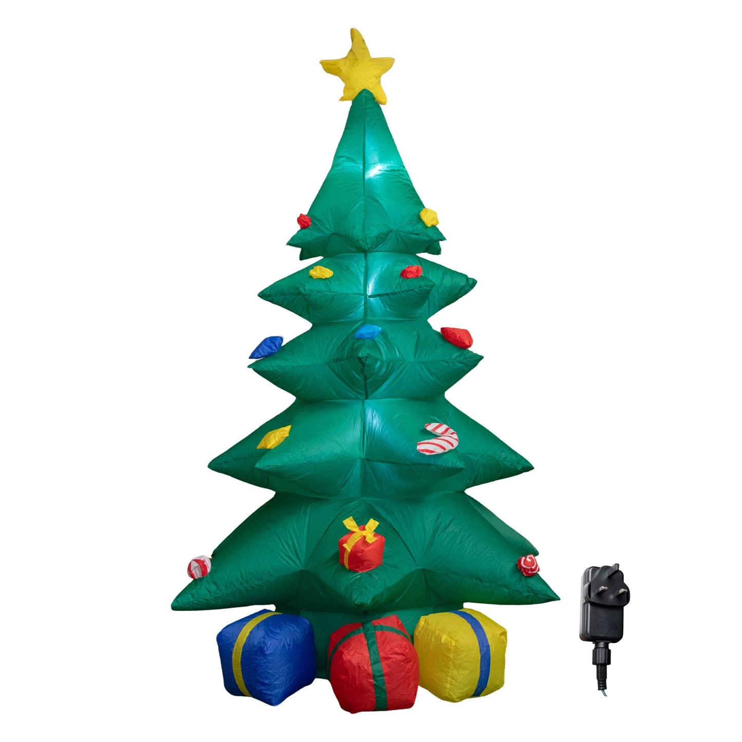 2.4m Tall Light up Christmas Tree Inflatable with Presents and LEDs