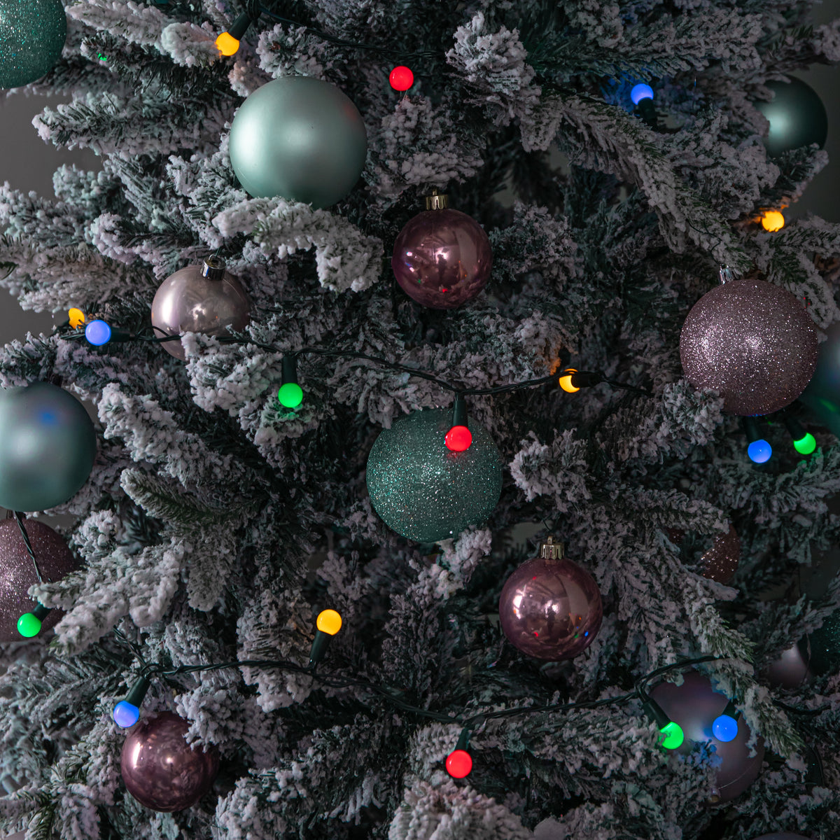 50 LED Pearl Berry Multi-Action Christmas String Lights in Multi-Coloured