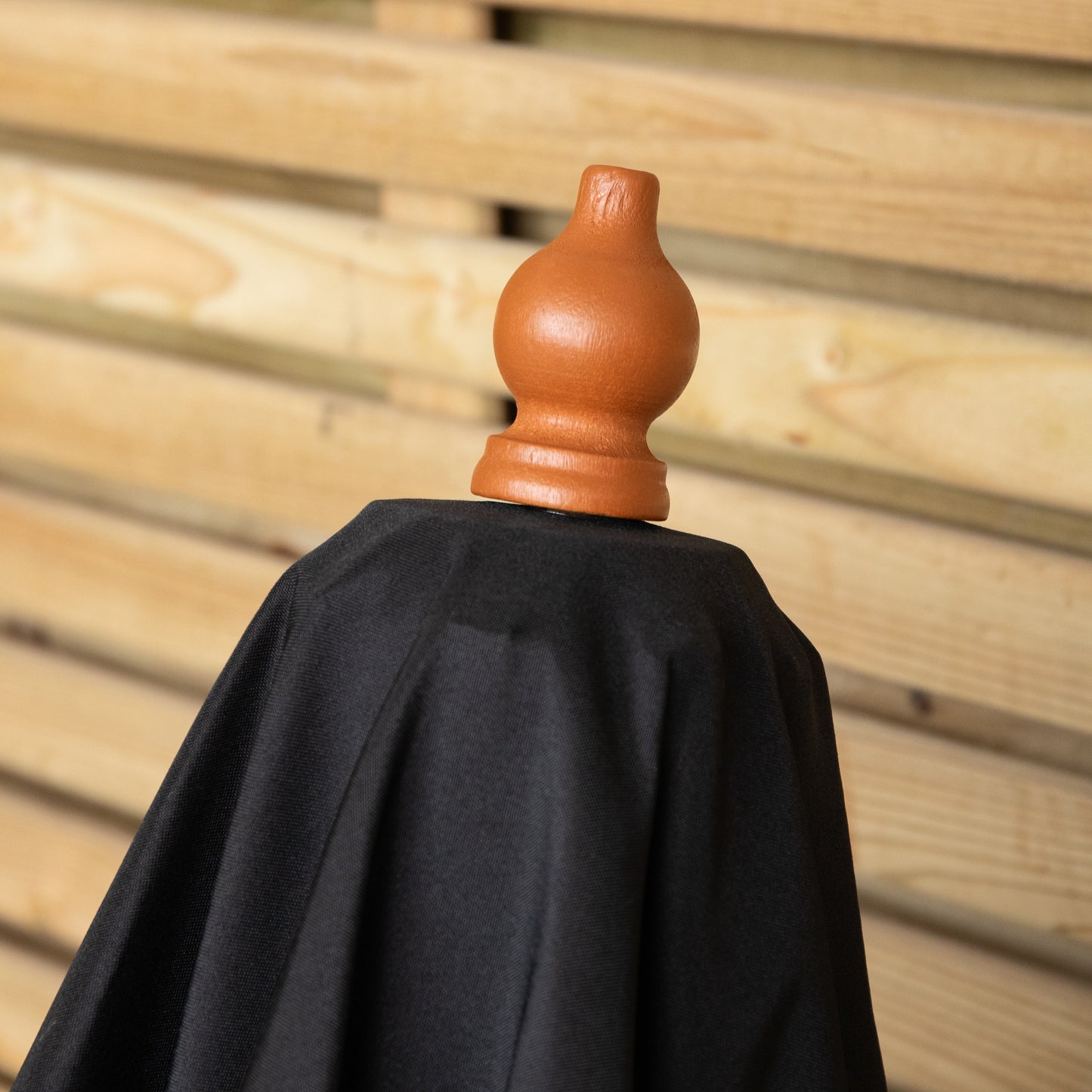 Samuel Alexander 2.7m Outdoor Wooden Garden Parasol Sun Shade with Carry Bag in Black