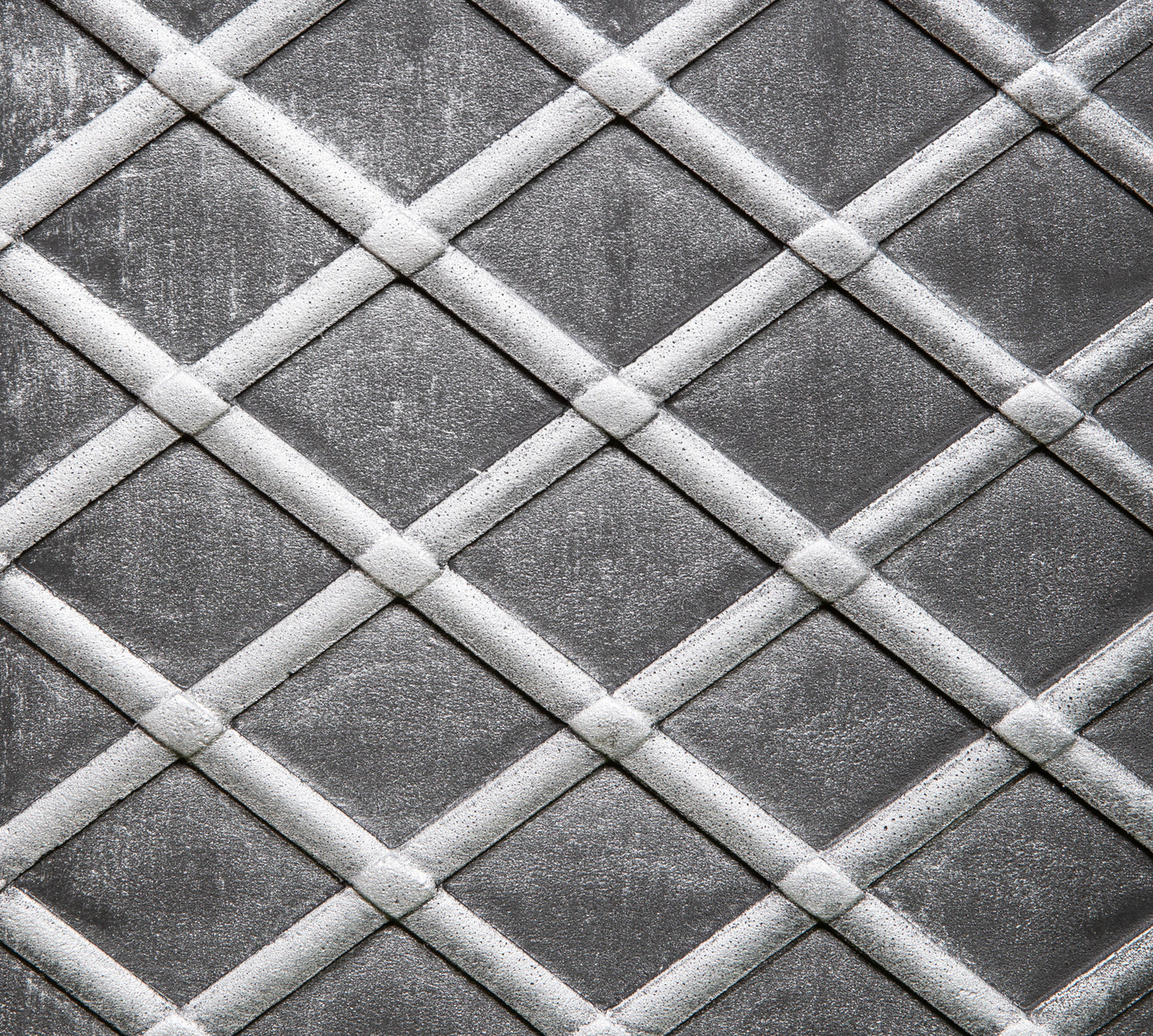 30cm Small Square Plastic Pewter Effect Grey Garden Patio Planter