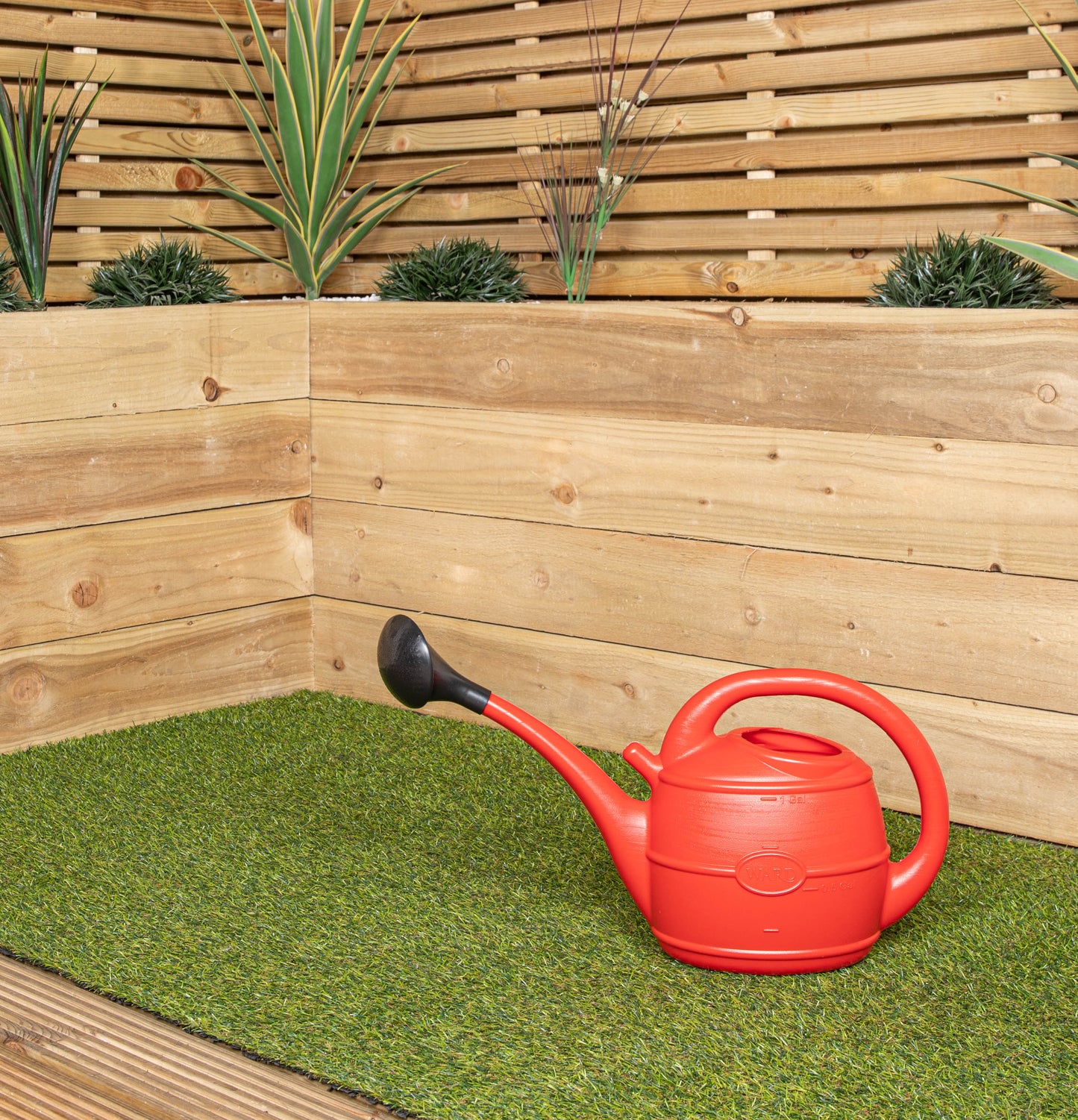 5L Ward Garden Watering Can with Rose in Red