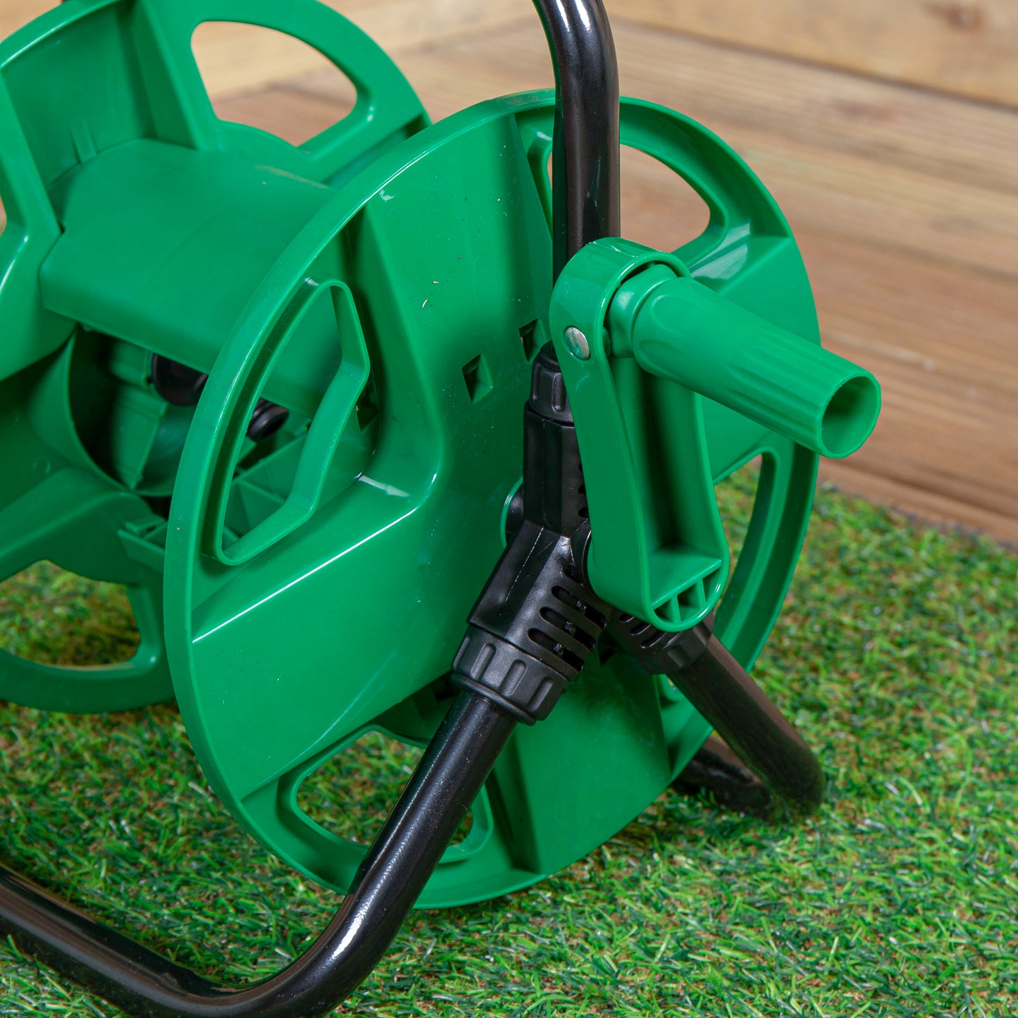 30m Portable Garden Hose Pipe Storage Reel with Crank Handle