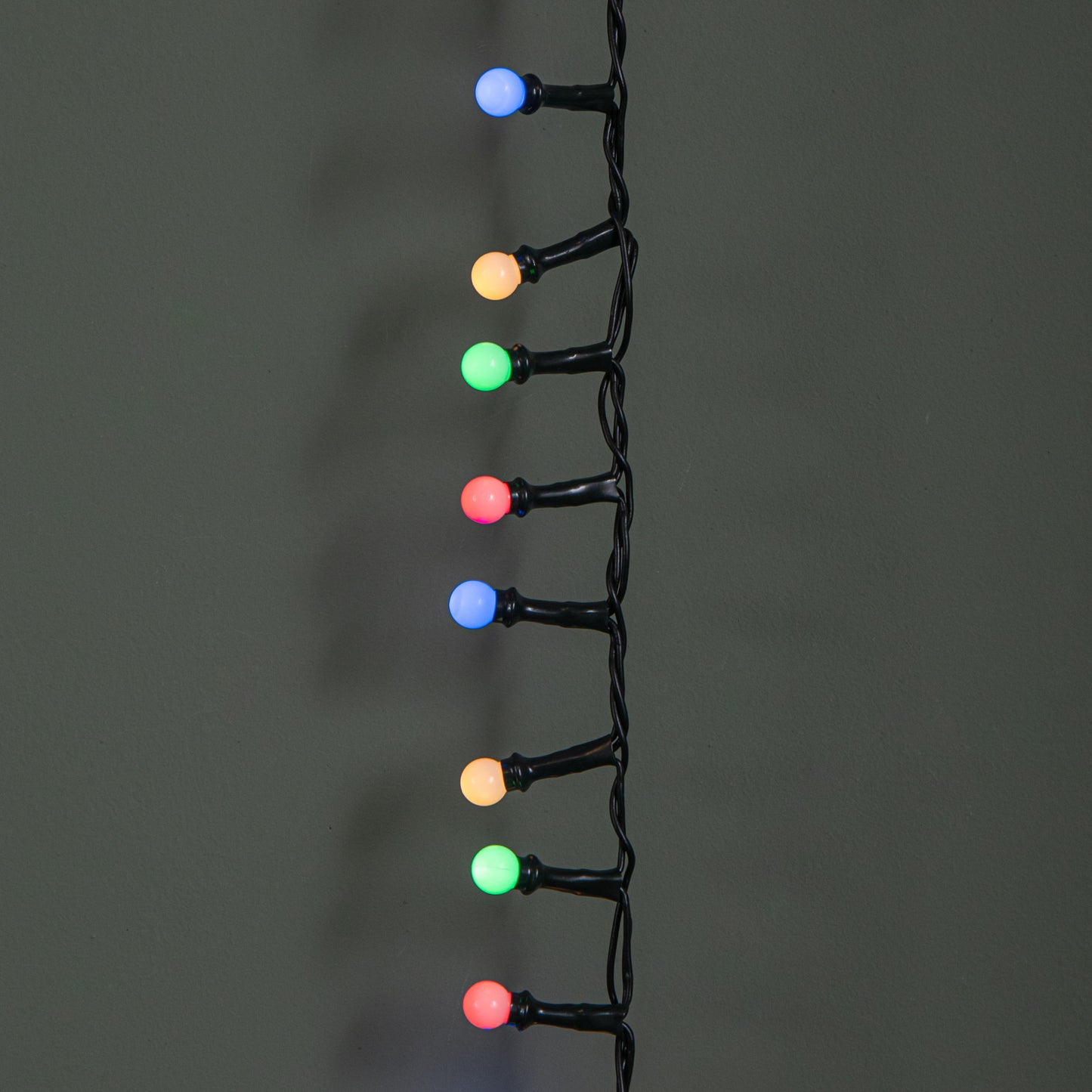 7.5m 300 LED Multi-Action Christmas Frosted Cap Berry String Lights with Timer in Multi-Coloured