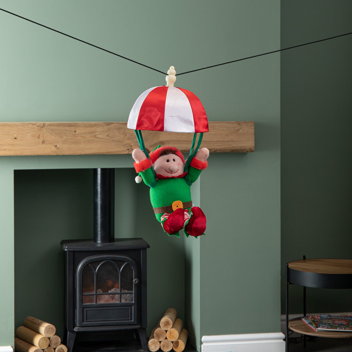 45cm Animated and Musical Kicking Christmas Elf Decoration