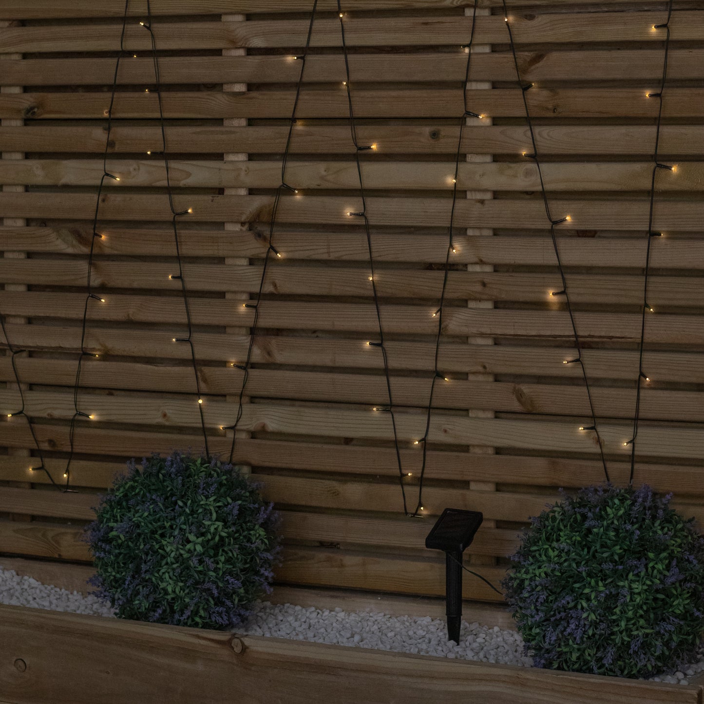 10m Solar Powered Outdoor Garden String Lights with 100 Warm White LEDs