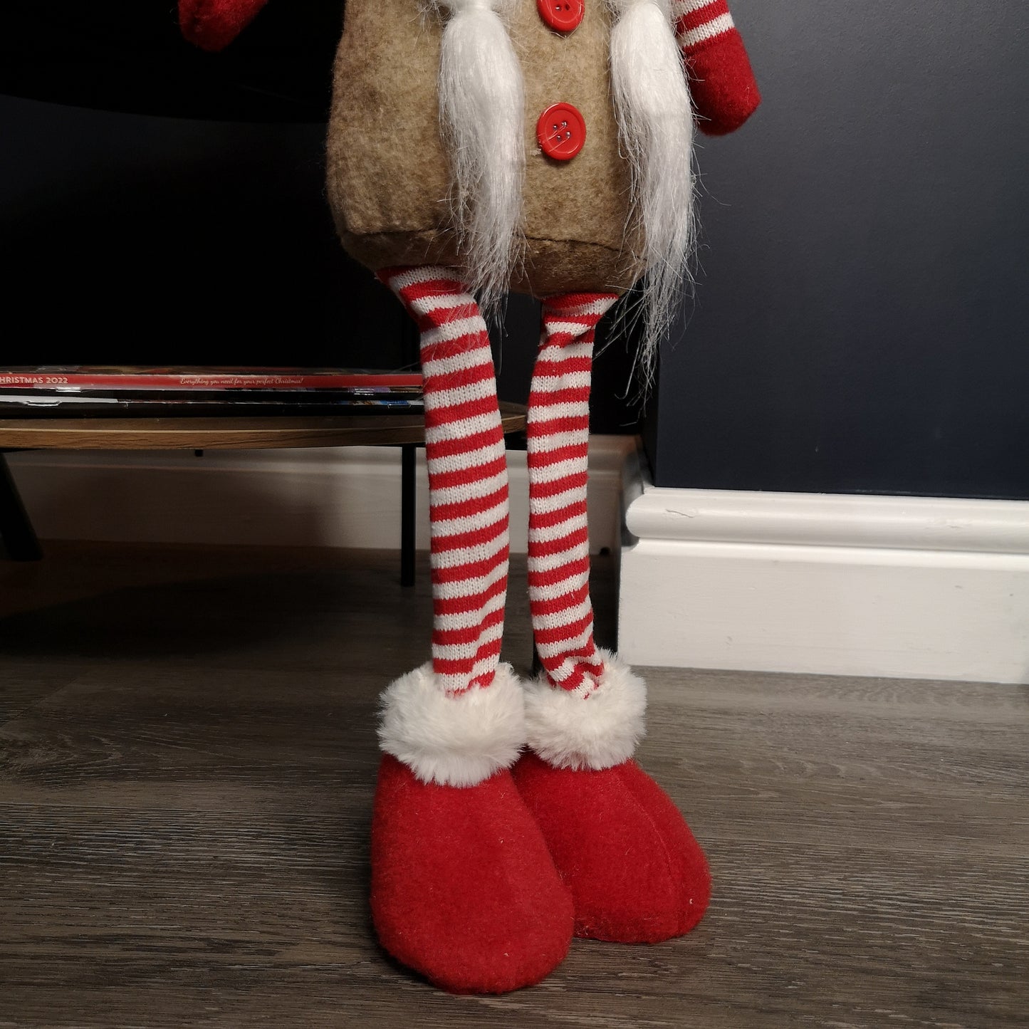 51cm Female Christmas Standing Gonk Decoration with Mushroom Hat