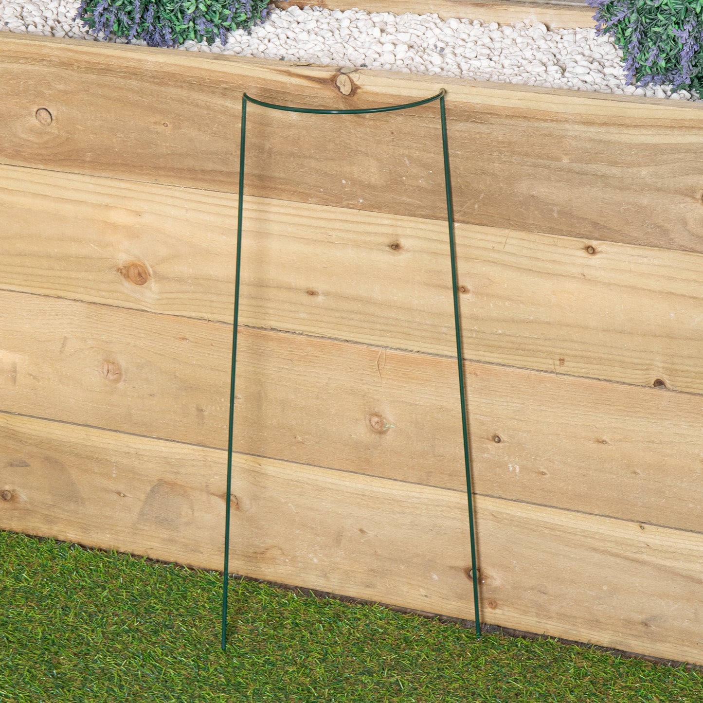 Tom Chambers Urban Metal Green Herbaceous Garden Plant Support Arc 20cm x 60cm - Small