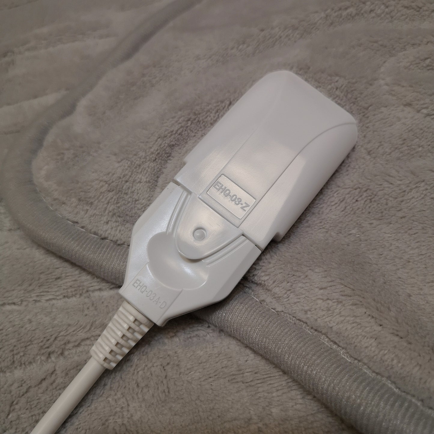 160cm 120w Grey Electric Throw Blanket with Temperature Settings