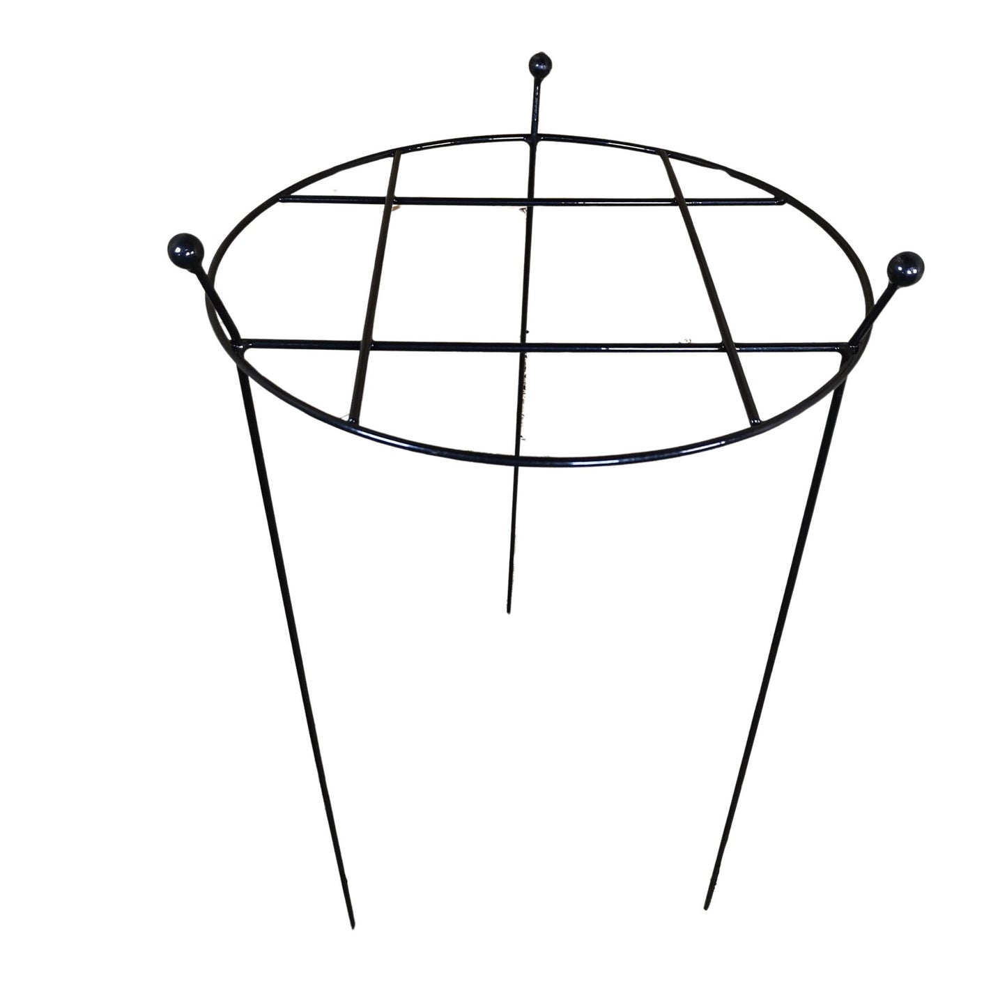 80cm x 45cm Large Cottage Heavy Duty Black Metal Herbaceous Garden Plant Support Grow Through