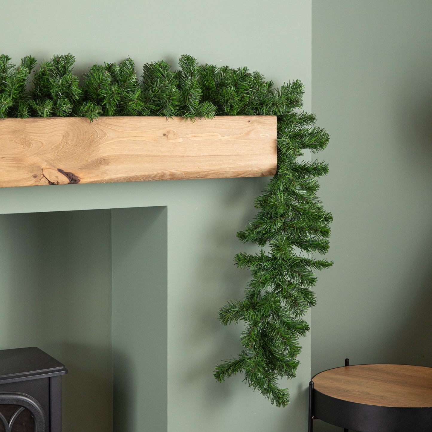 270cm (9ft) Indoor Plain Green Colorado Christmas Garland