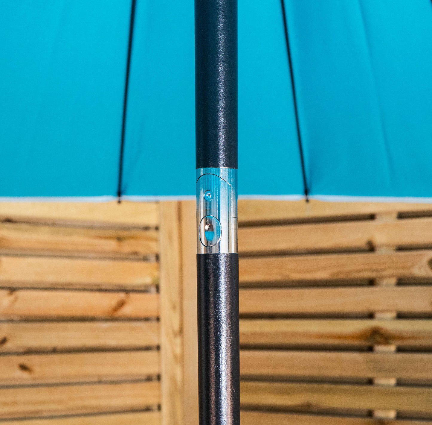2.6m Aluminium Shanghai Garden Patio Sun Shade Parasol with Crank & Tilt in Turquoise