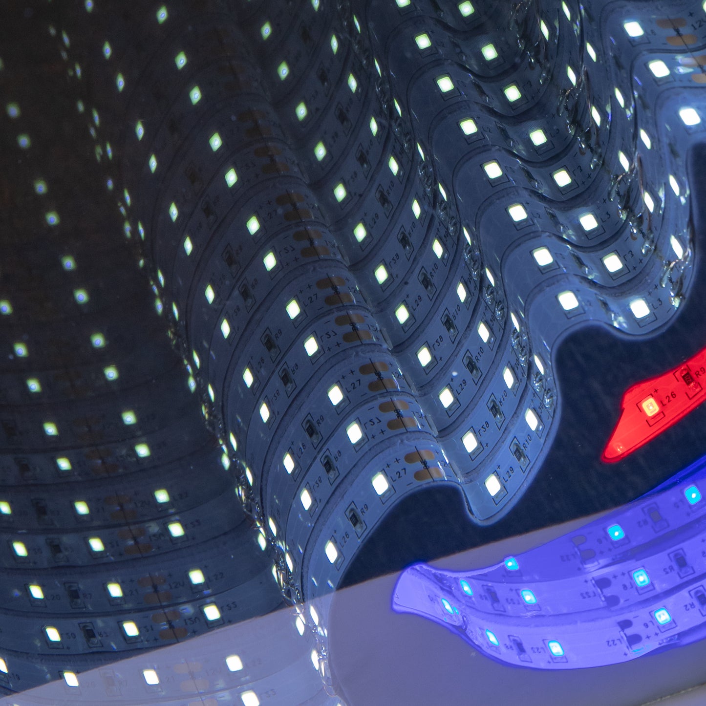 60cm Light up Christmas Gnome Infinity Light Decoration with Multi-Coloured LEDs