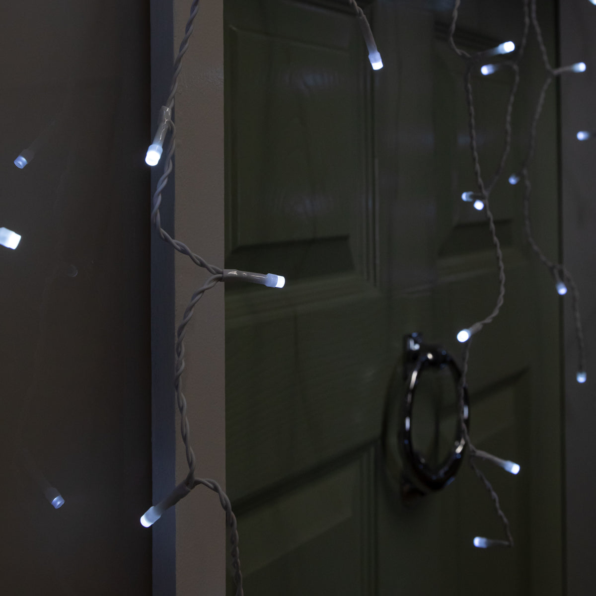 25m 1000 White LED Frosted Icicle Indoor Outdoor Christmas Lights with Timer