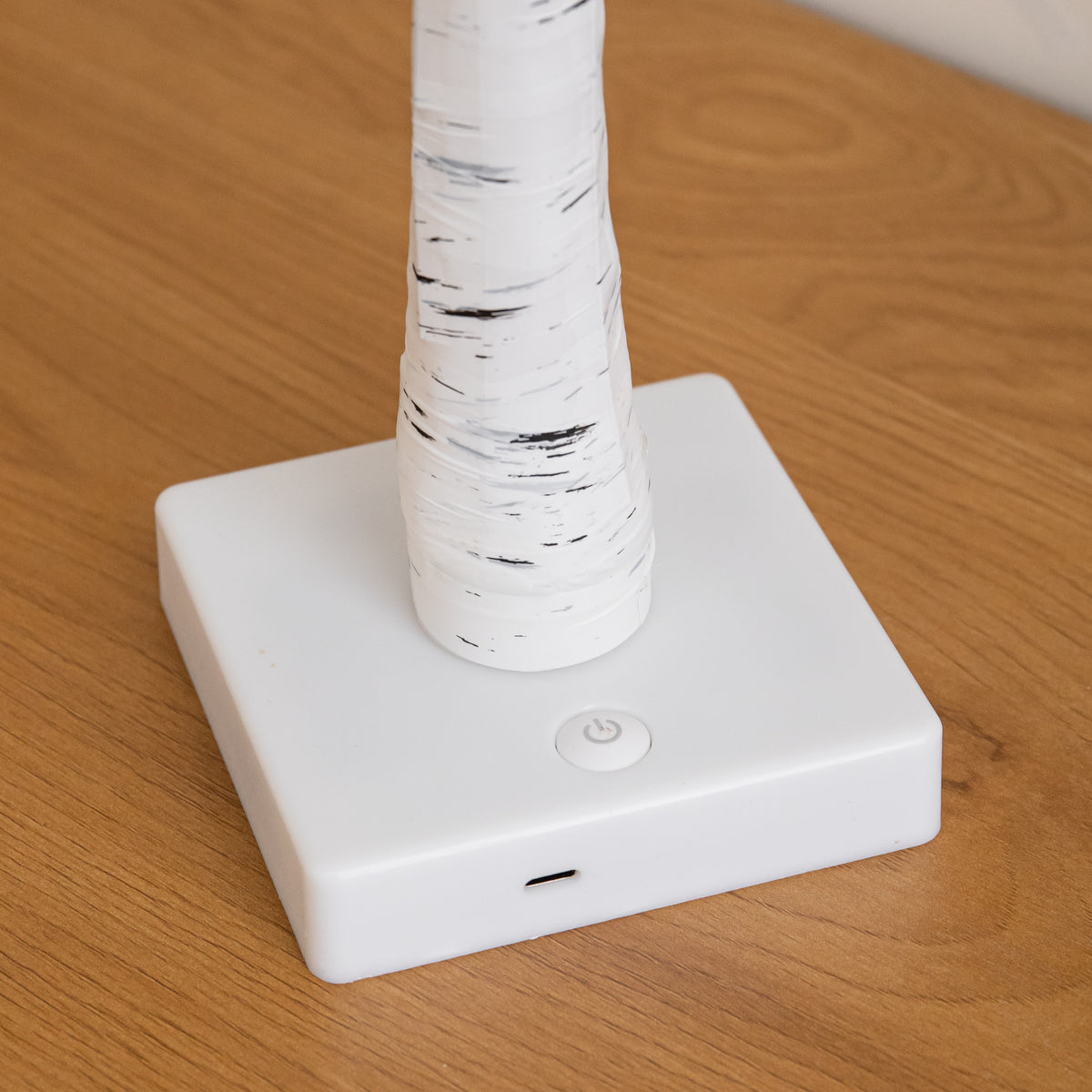 60cm Battery Powered Light Up Christmas Birch Tree with 24 White LEDs