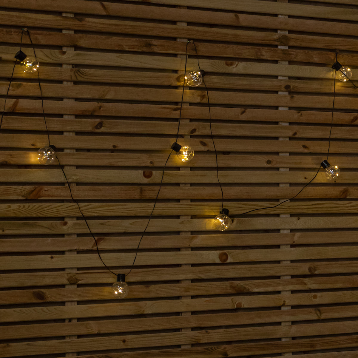 9.5m 100 LED Christmas Ball String Lights in Warm White