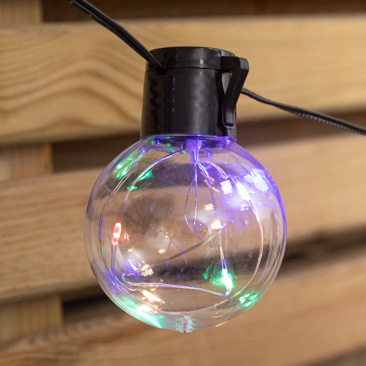 9.5m 100 LED Christmas Ball String Lights in Multi-Coloured