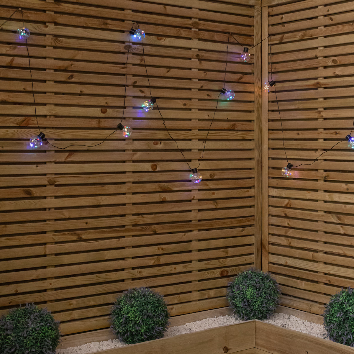 9.5m 100 LED Christmas Ball String Lights in Multi-Coloured