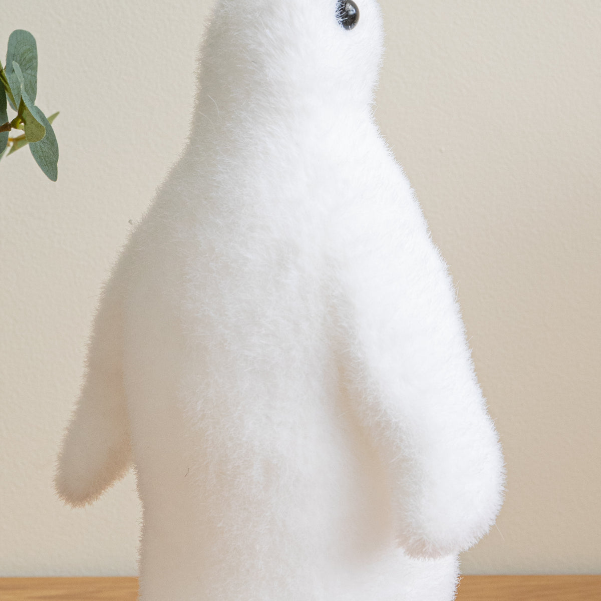 26cm Freestanding Flocked Christmas Penguin Decoration