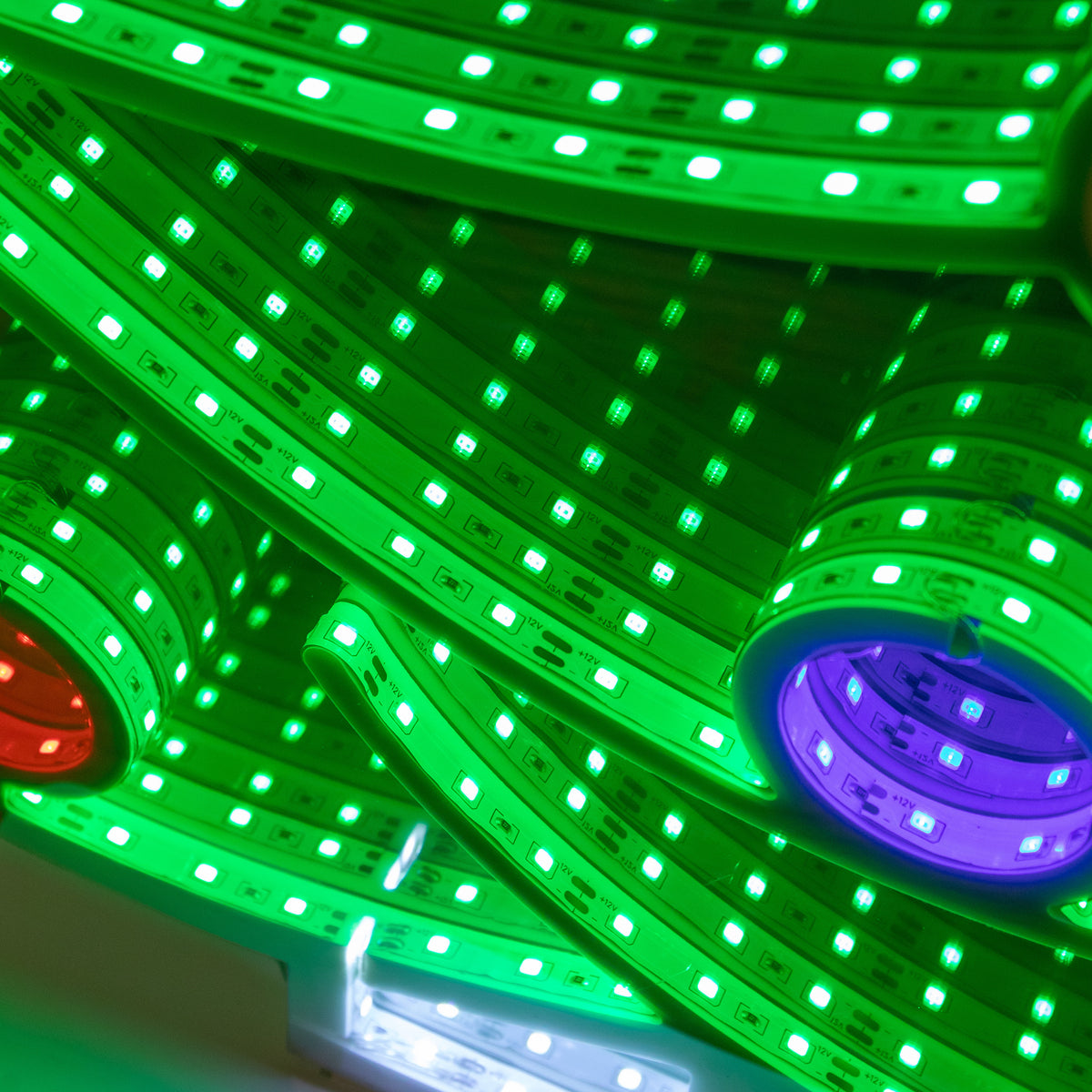 60cm Christmas Tree Infinity Light Mirror with Multi-Coloured LEDs