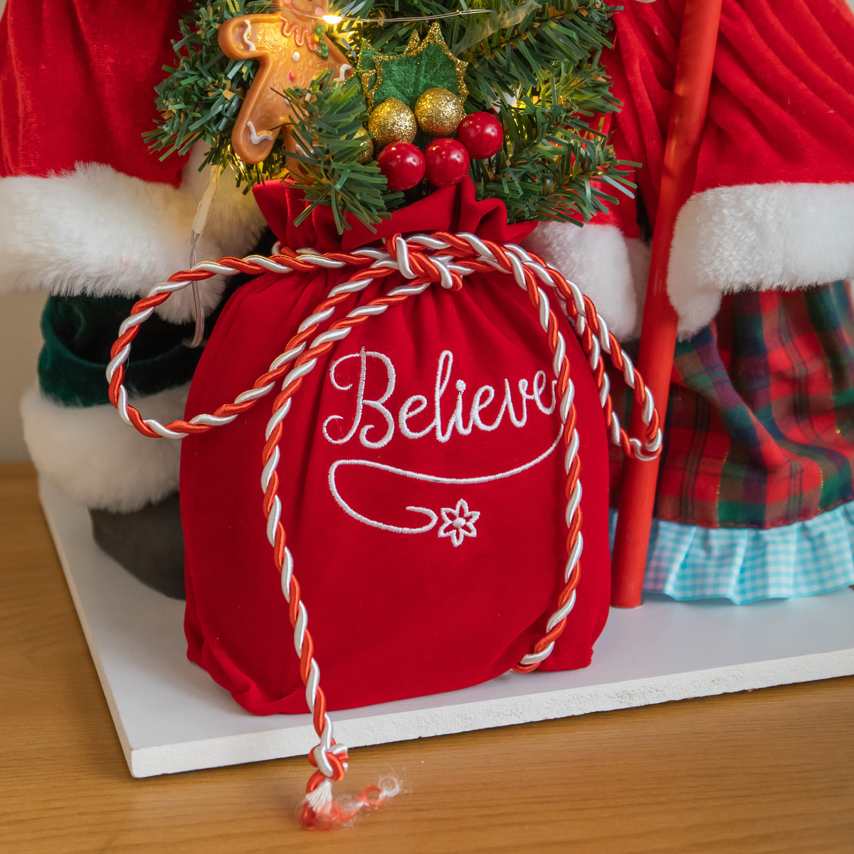 45cm Musical Santa & Mrs Claus Christmas Decoration with LEDs