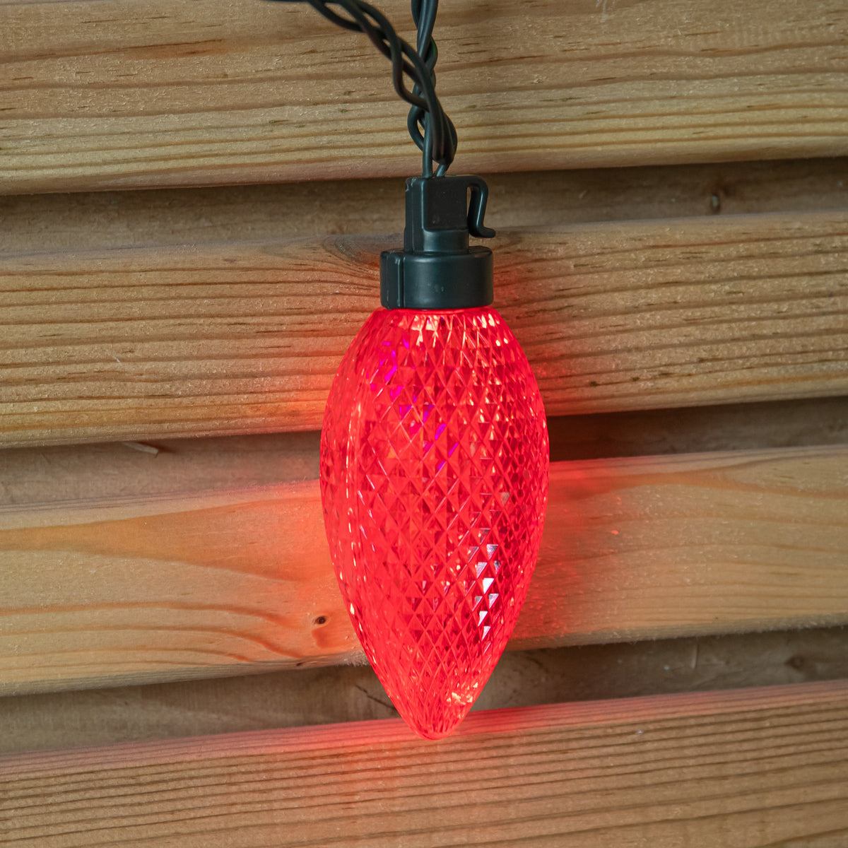 Set of 20 Pine Cone Christmas String Lights with 80 Multi-Coloured LEDs