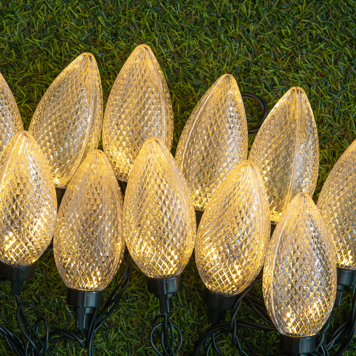 Set of 20 Pine Cone Christmas String Lights with 80 Warm White LEDs
