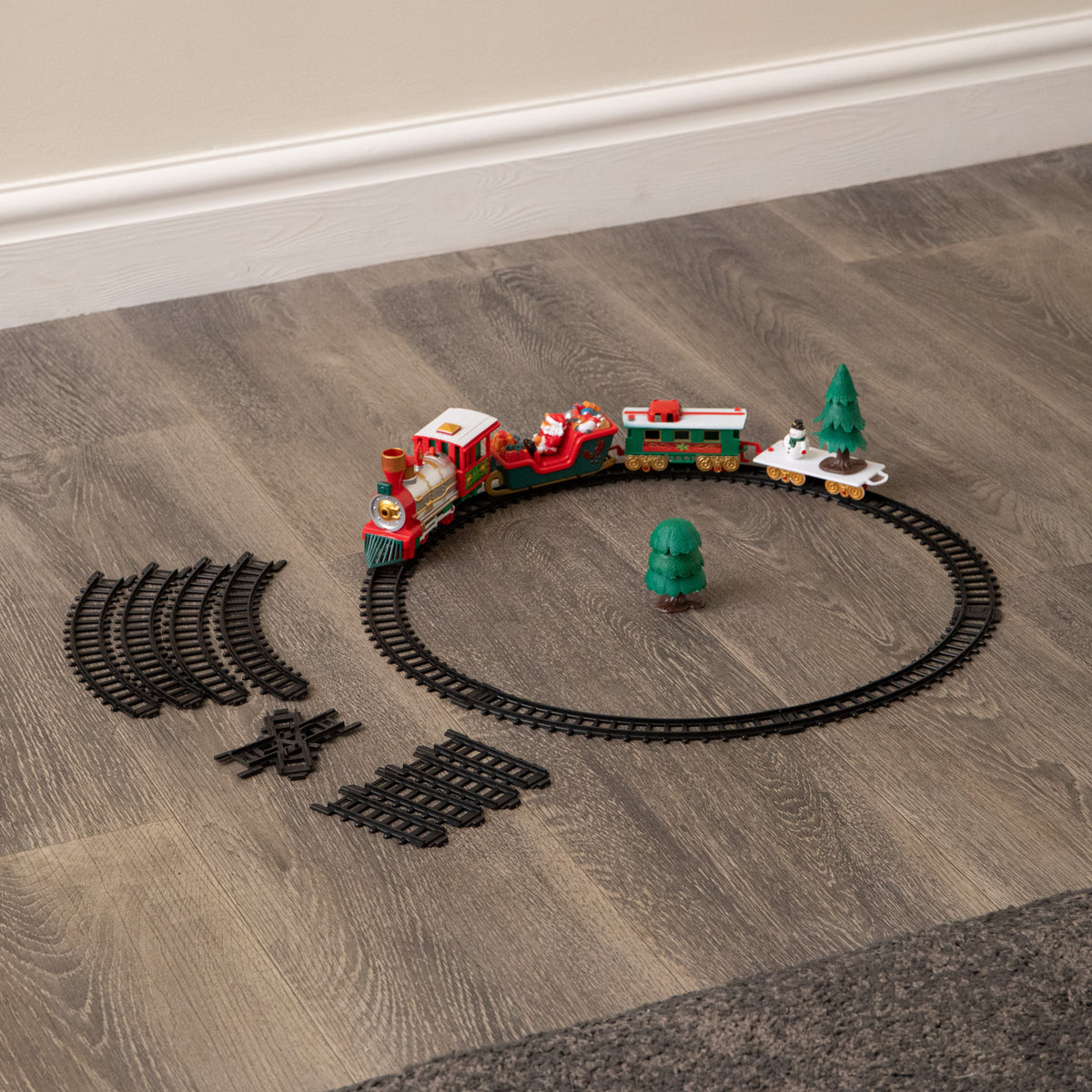 Christmas Musical Train Set with Lights & 3 Track Layouts