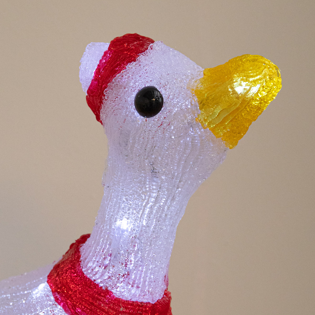 39cm Light Up Christmas Goose Decoration with 30 White LEDs