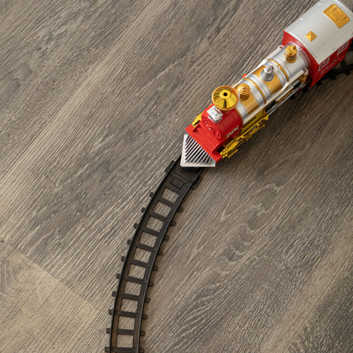 Festive Flyer Christmas Train Set with Pop Up Village