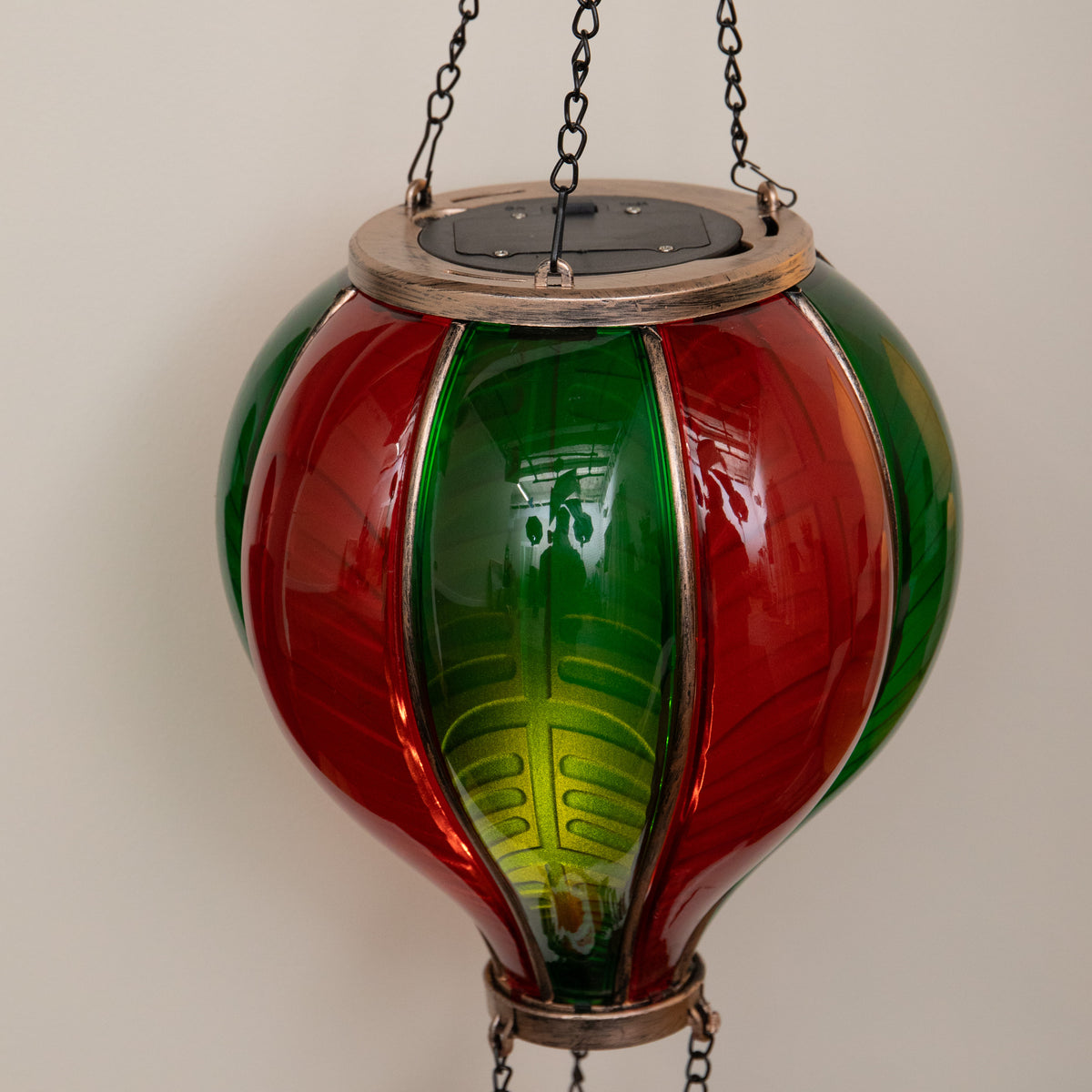 62cm Santa Light Up Hot Air Balloon Hanging Christmas Decoration