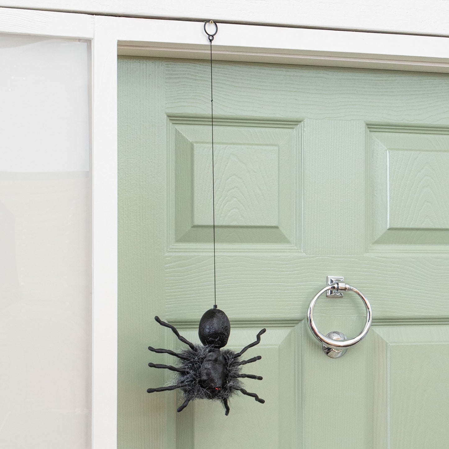 3 Pack of 2ft Battery Operated Ash Dropping Dangling Halloween Spider Animatronic Decoration