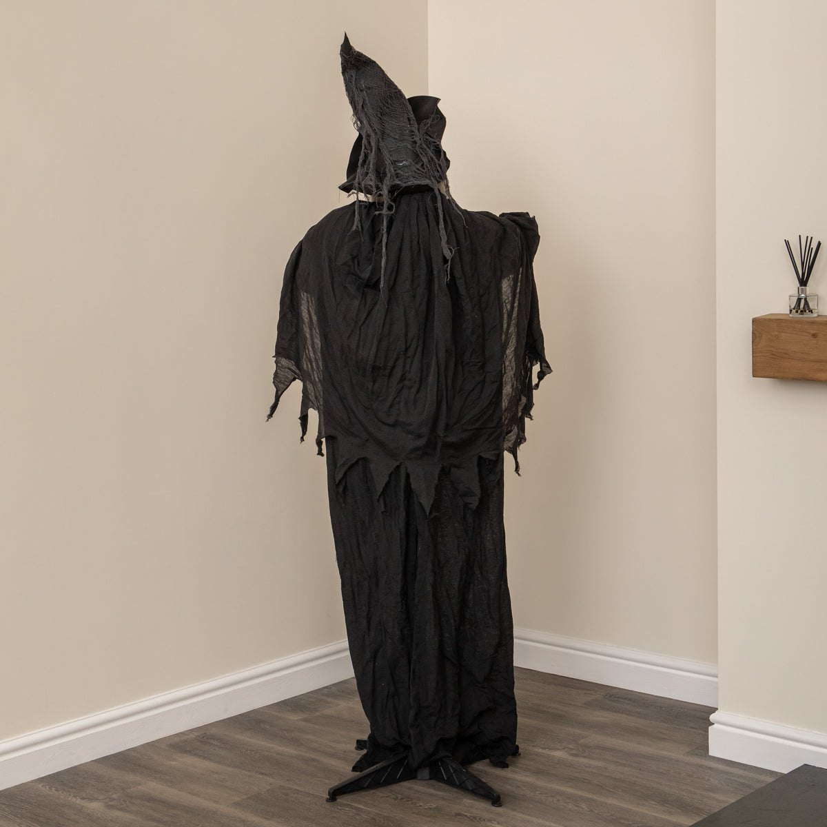 1.84m Animated Cackling Halloween Witch with Green LED Eyes