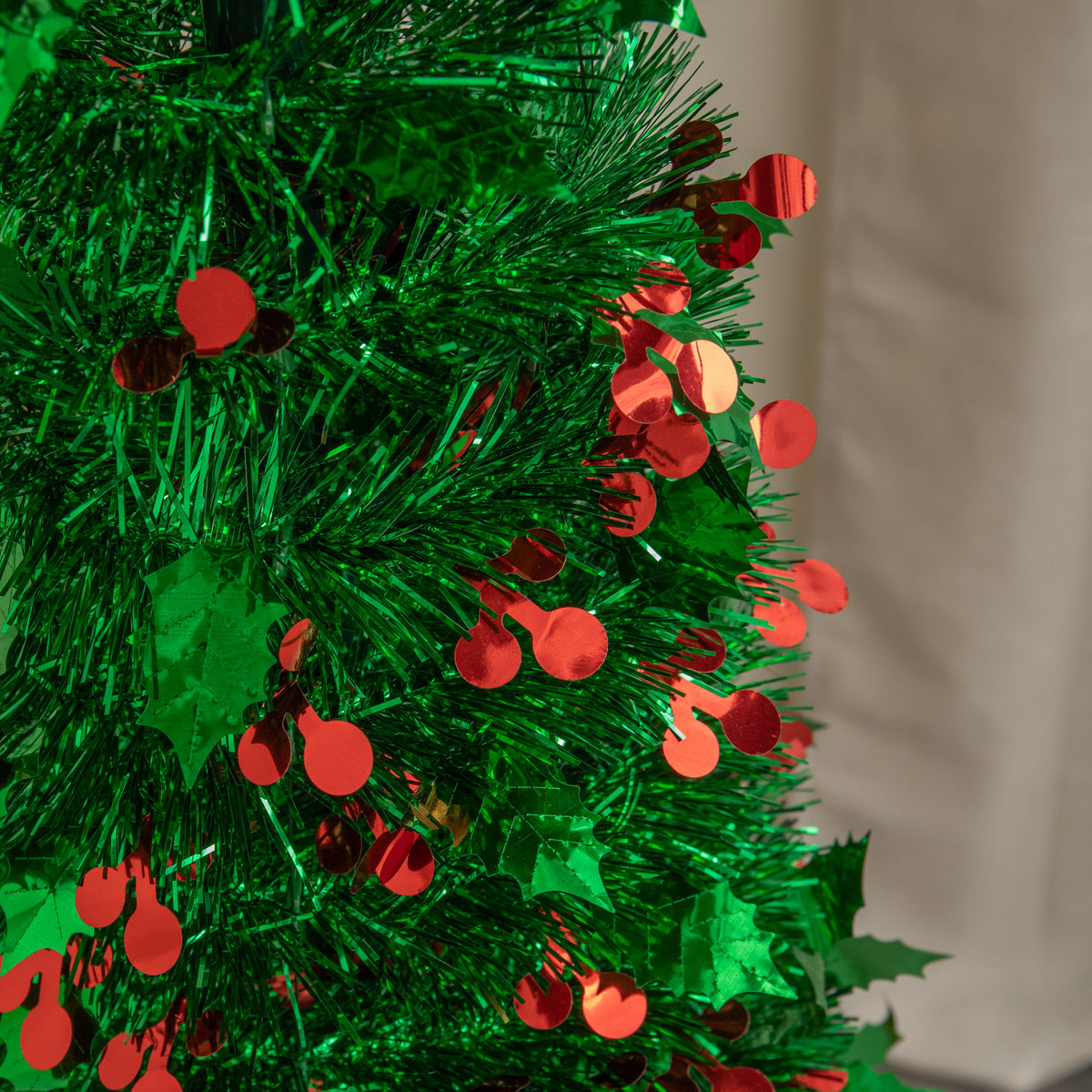 1.5m (5ft) Pop up Tinsel Christmas Tree with Stand