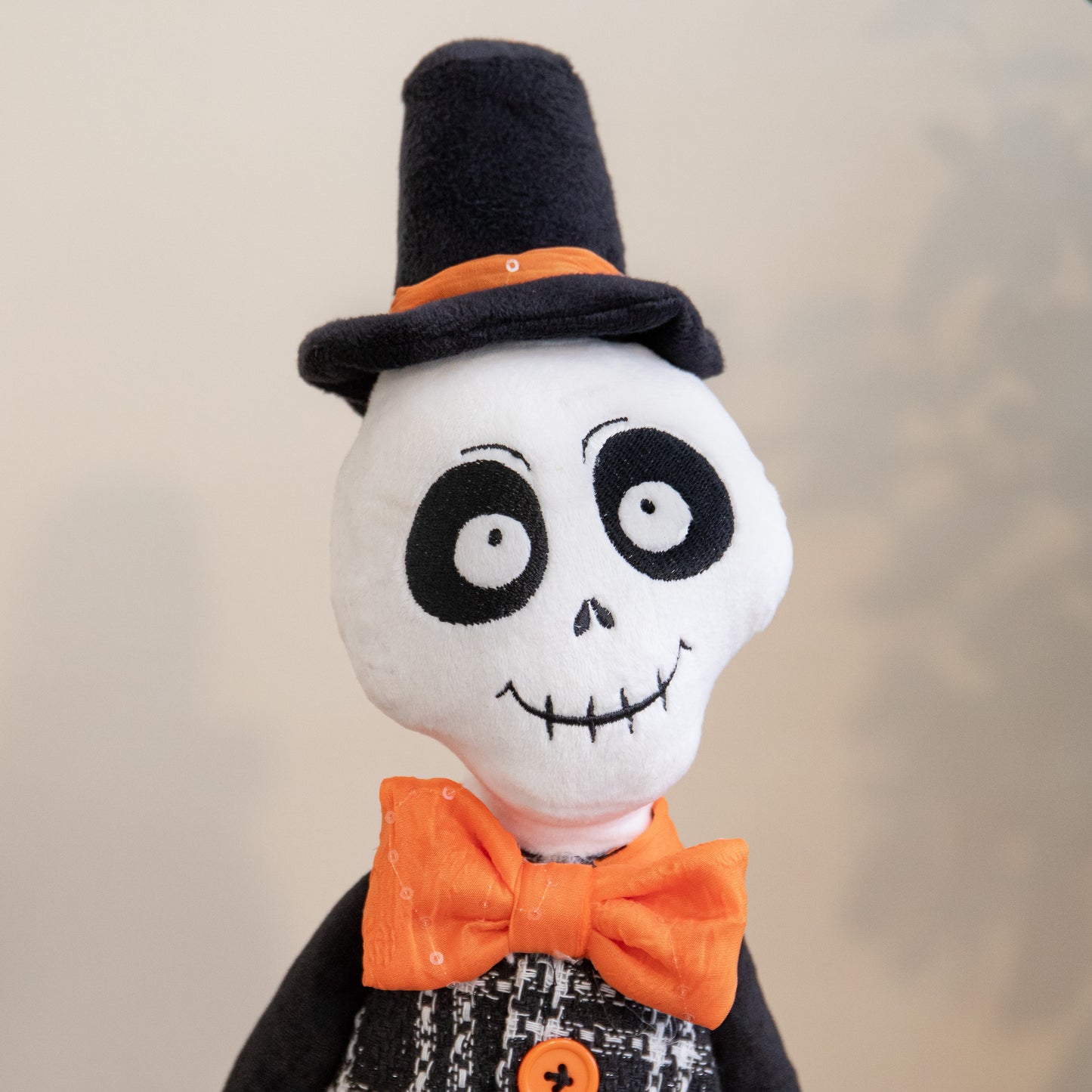60cm Mr Bones Seated Halloween Decoration with Dangly Legs