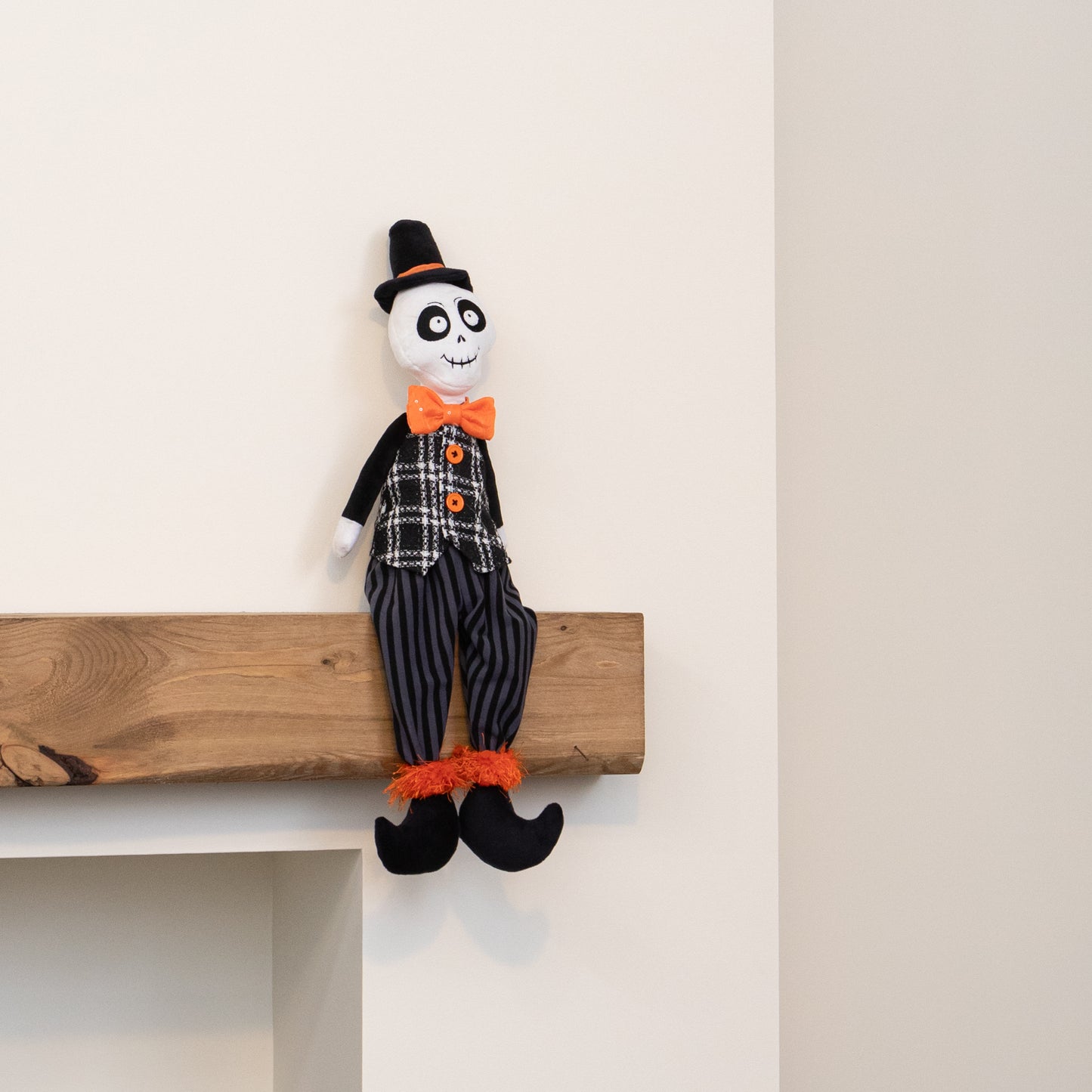 60cm Mr Bones Seated Halloween Decoration with Dangly Legs