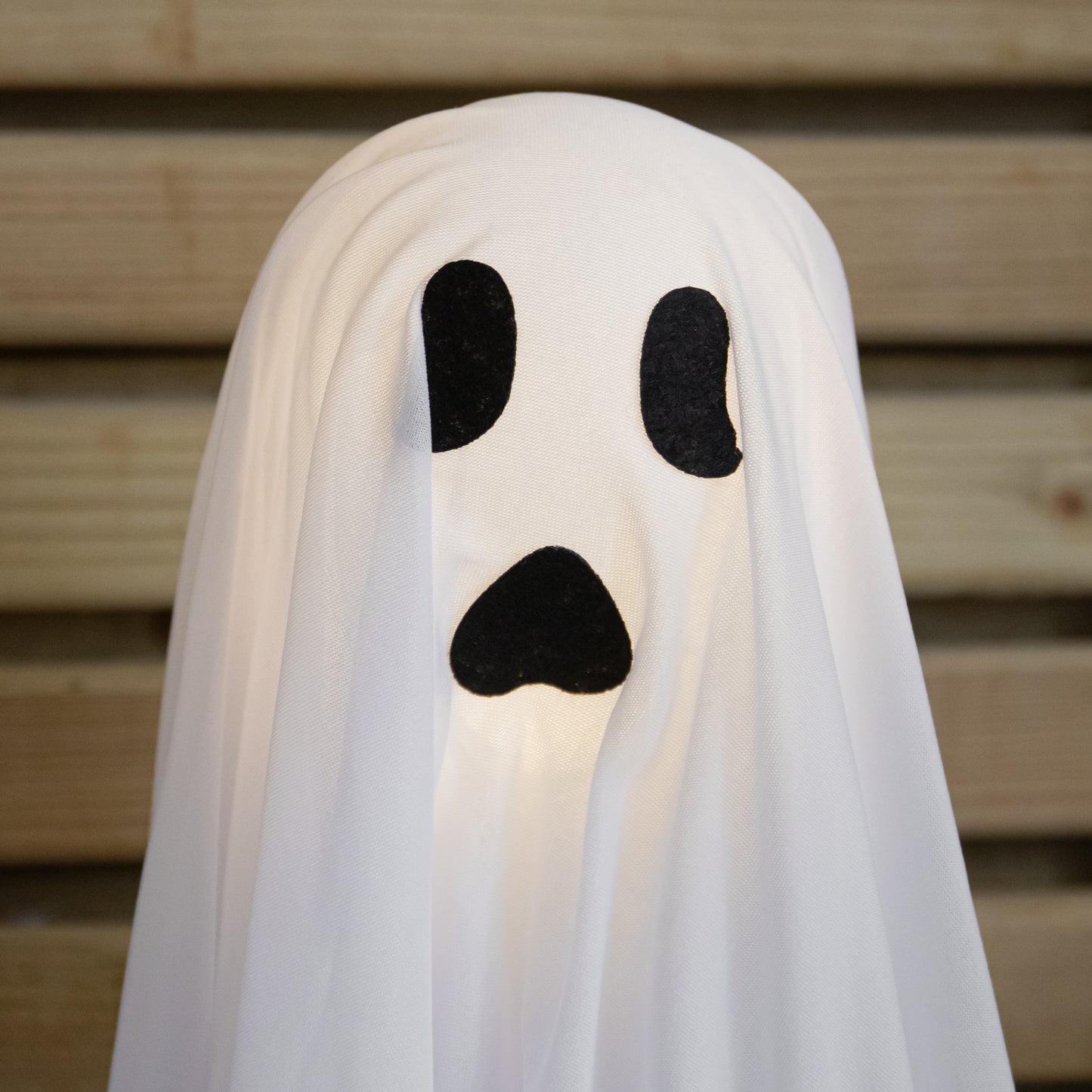 51cm Set of 3 Battery Powered Light up Ghost Halloween Path Lights with LEDs