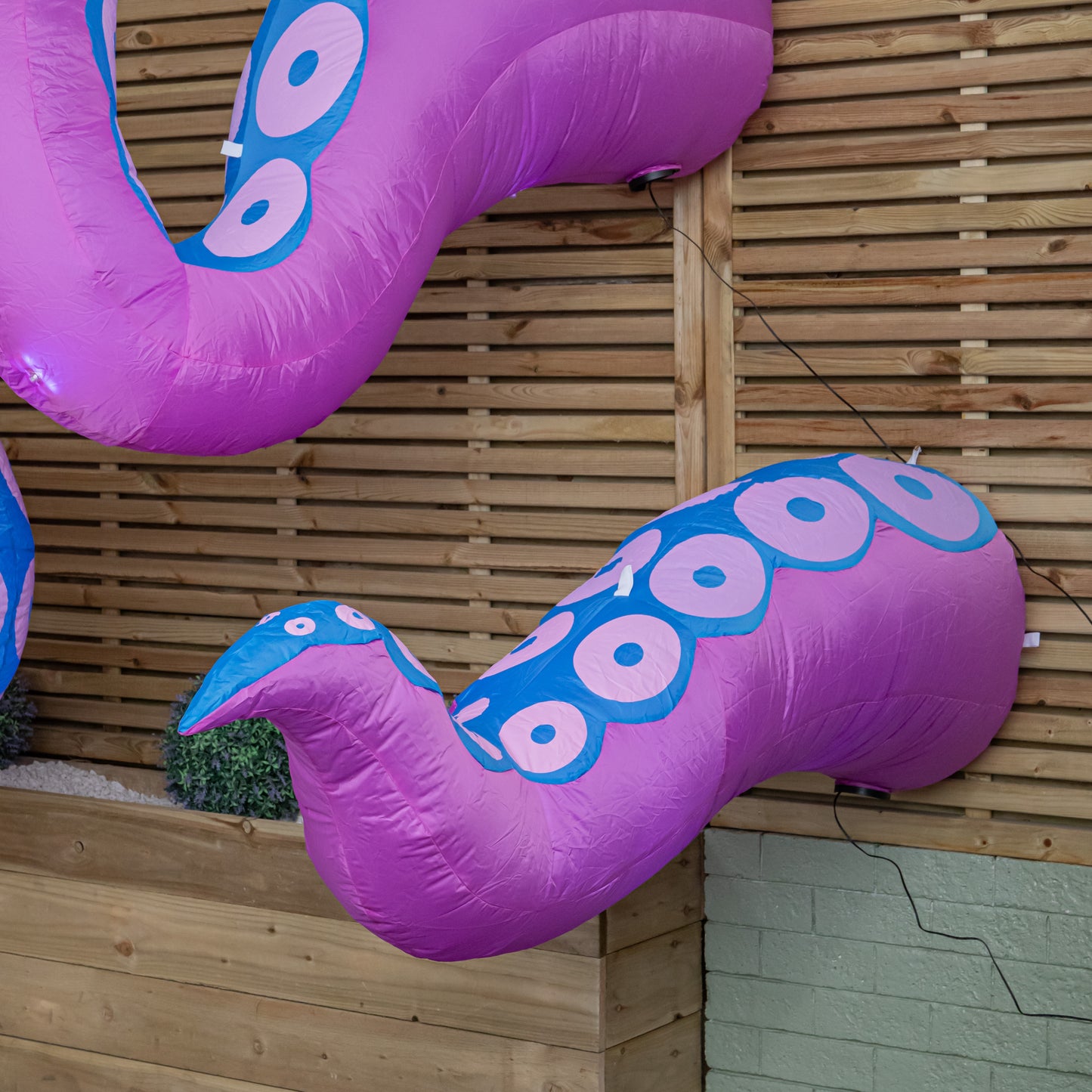 Set of 3 Light up Large Inflatable Octopus Tentacles Halloween Decoration with LEDs
