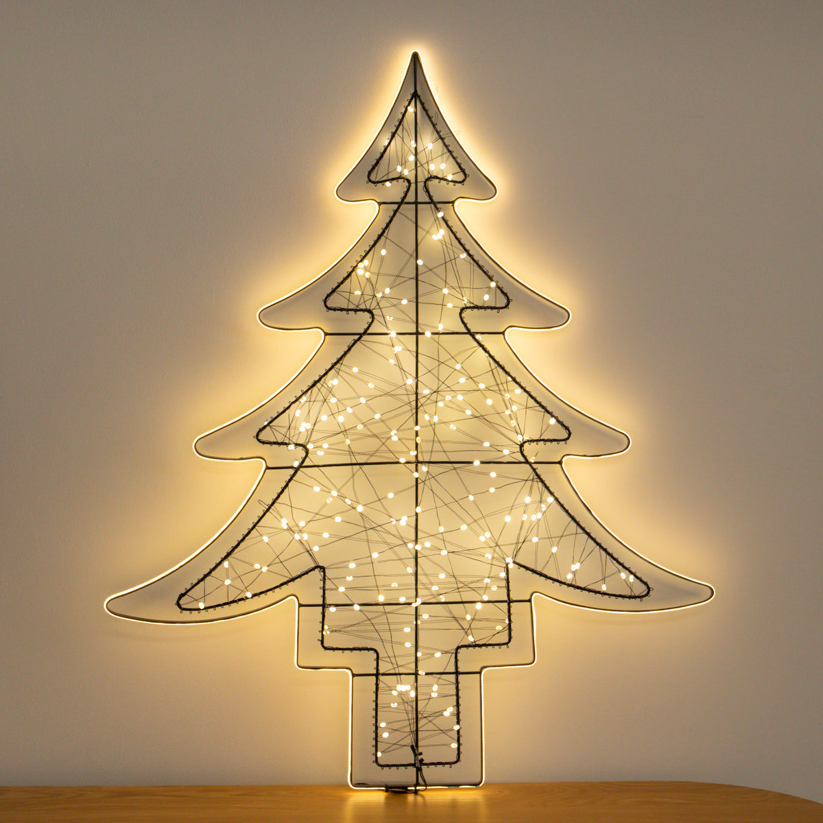 80cm Light up Halo Christmas Tree Decoration with Warm White LEDs