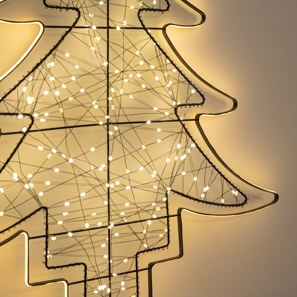 80cm Light up Halo Christmas Tree Decoration with Warm White LEDs
