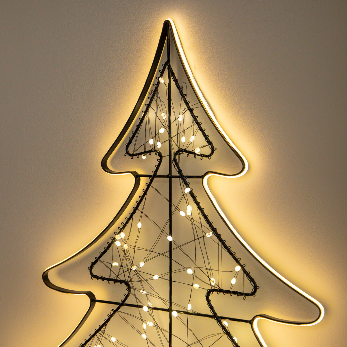 80cm Light up Halo Christmas Tree Decoration with Warm White LEDs