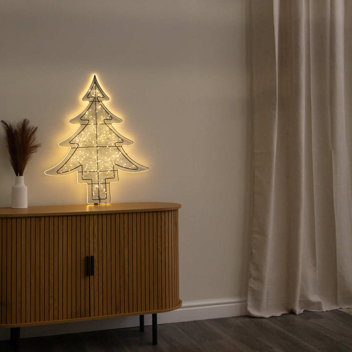 80cm Light up Halo Christmas Tree Decoration with Warm White LEDs
