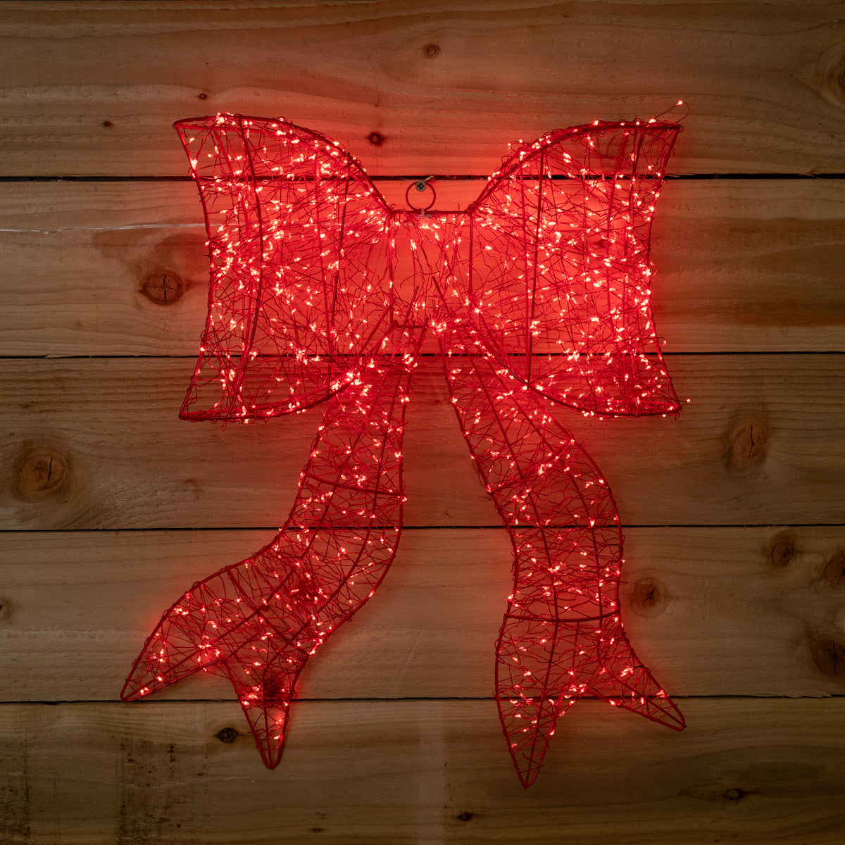 58cm Light up Red Galaxy Christmas Bow with 960 Red LEDs