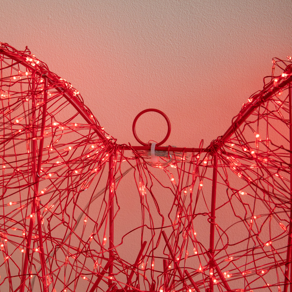 58cm Light up Red Galaxy Christmas Bow with 960 Red LEDs