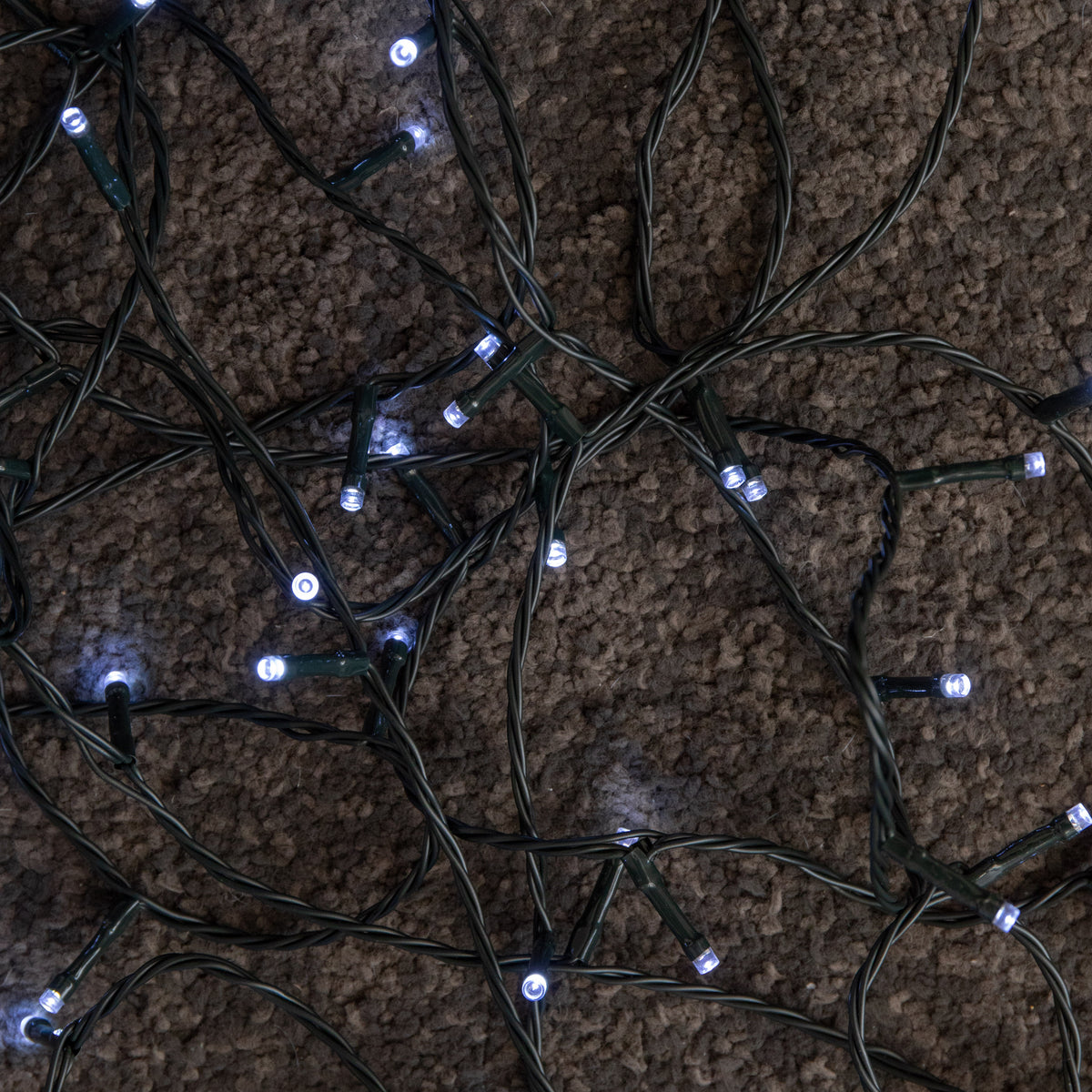 100m 1000 LED Multi-Action Christmas String Lights in Cool White