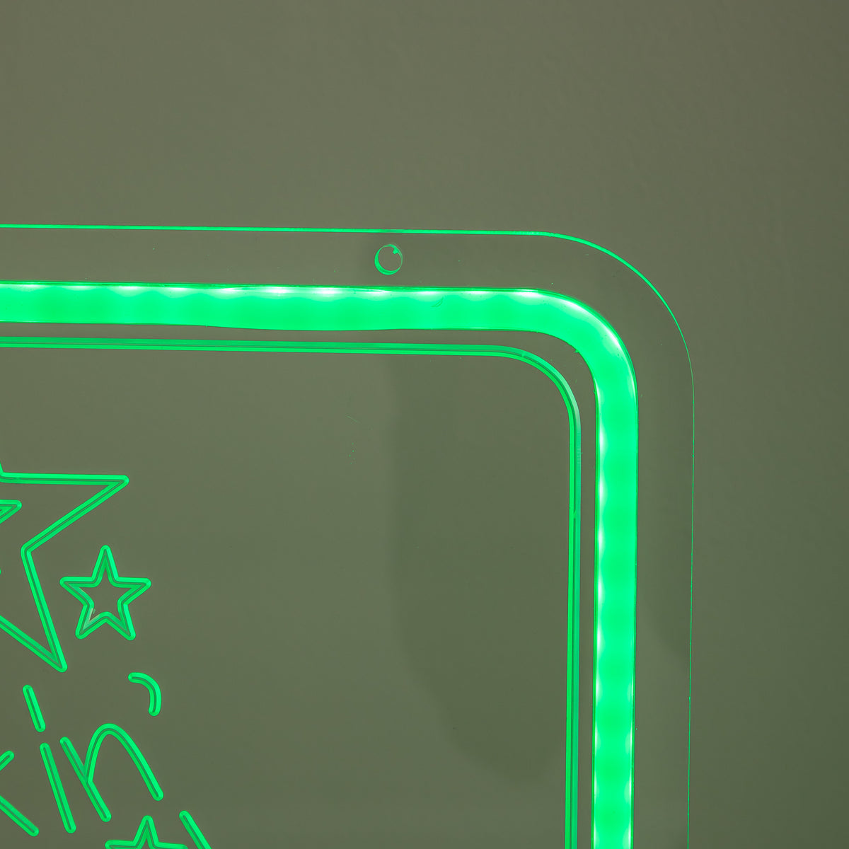 40cm USB Powered Green Neon Rockin' Around the Christmas Tree LED Sign