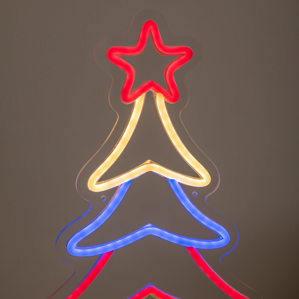 43cm Neon Flex Christmas Tree Light with 215 Multi-Coloured LEDs