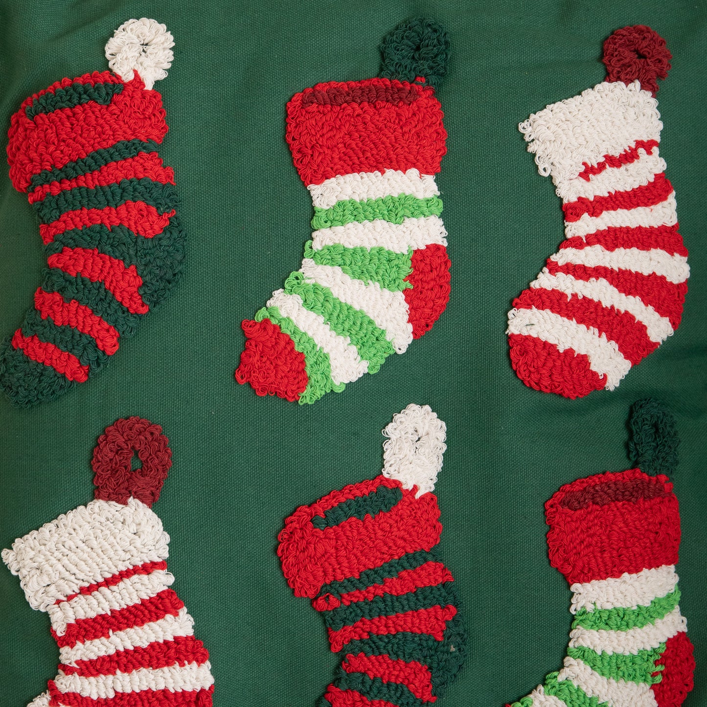 45cm Dark Green Soft Decorative Christmas Stocking Cushion